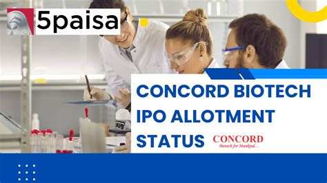 Concord Biotech Ipo How To Check The Allotment Status Paisa