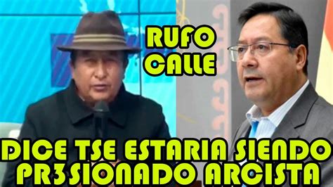 RUFO CALLE CUESTIONA TRIBUNAL SUPREMO ELECTORAL DE BOLIVIA NO ESTAN