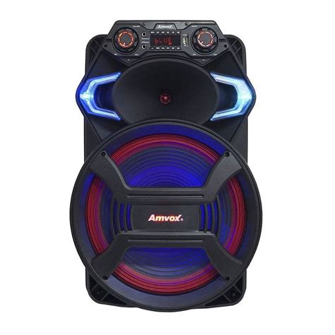 Caixa De Som Amvox Gladiador Amplificada 850W Bluetooth Giralar