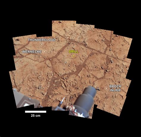 Investigating Curiosity S Drill Area Nasa Mars Exploration