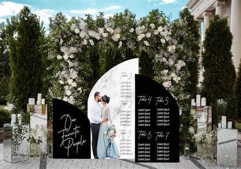 Custom Foamboard Arch Seating Chart For Wedding Party Seat Assignments Chart Seating Plan