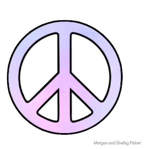 "Pastel Peace Sign" by Morgan and Shelby Fisher | Redbubble