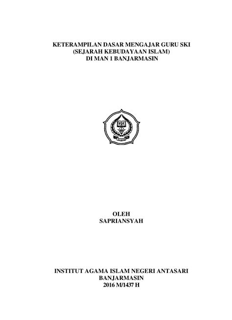 Pdf Keterampilan Dasar Mengajar Guru Ski Sejarah Lembar