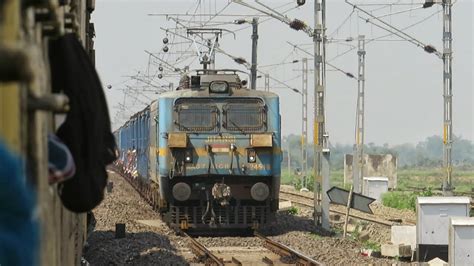 Furious Jhansi Wag Leads Boxn Freight Train Indian Railways Youtube