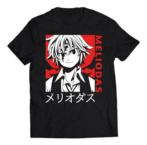 Polera Anime Nanatsu No Taizai Meliodas Fondo Rojo Cuotas Sin Inter S