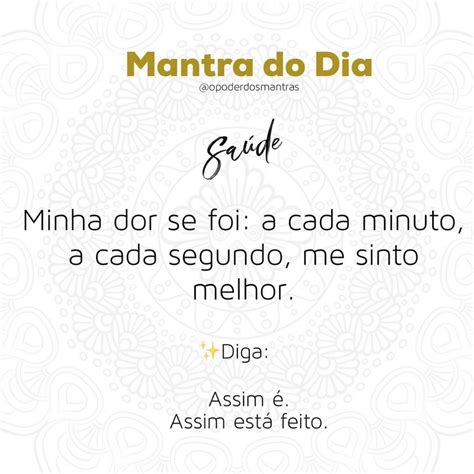 Pin Em Mantra Do Dia