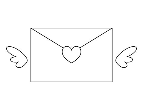 Envelope Coloring Page