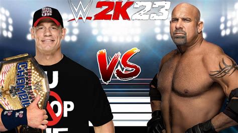 WWE 2K23 GOLDBERG VS JOHN CENA FOR THE WWE UNITED STATES CHAMPIONSHIP