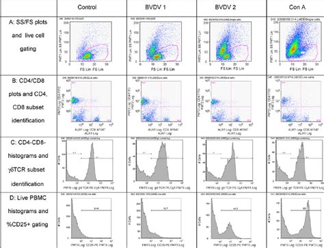 Representative Flow Cytometry Plots For T Cell Subset Identification