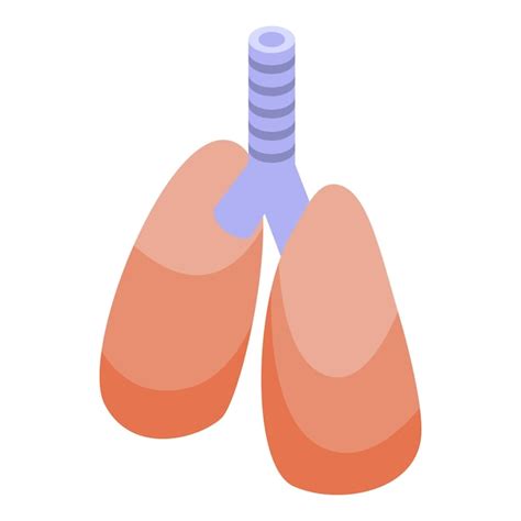 Premium Vector Lungs Bioprinting Icon Isometric Vector Medical