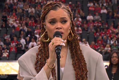 Andra Day Performs Lift Every Voice And Sing At Super Bowl Lviii