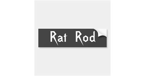 Rat Rod Bumper Sticker Zazzle