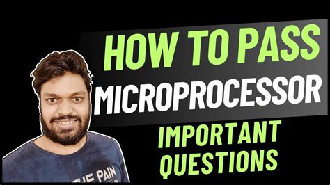 How To Pass Microprocessor MP Important Questions YouTube