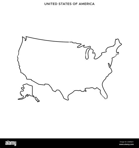 Line Drawing Of Us Map