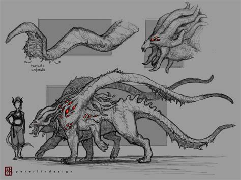 [ART] I redesigned the displacer beast : DnD Alien Concept Art, Monster ...