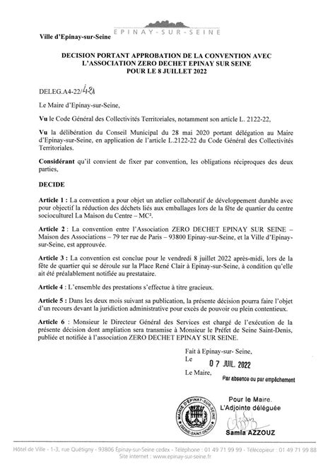 Calaméo Approbation d une convention avec l association Zéro Déchet