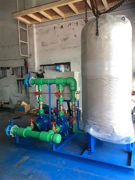 Ebara Booster Pump Set Pressure Tank 750l ประกอบชุดท่อ Pp R นำจัดส่งที่