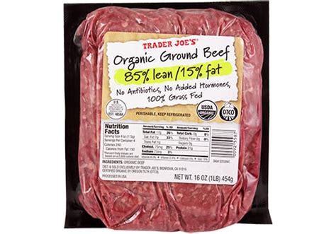 Trader Joes Organic Grass Fed Ground Beef 7