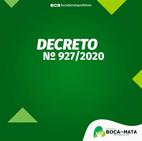 Decreto N Prefeitura De Boca Da Mata