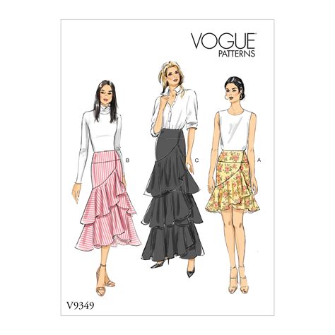 Vogue Patterns 9349 MISSES SKIRT