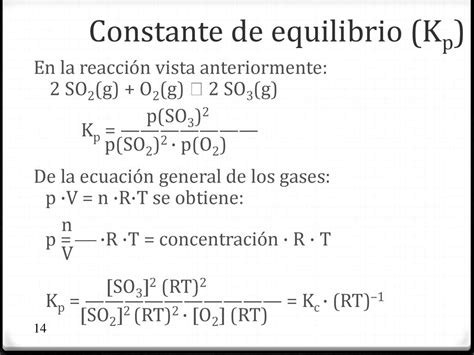 Equilibrio Químico Identifica y Explica los factores que intervienen en