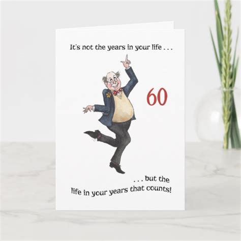 Fun Age Specific 60th Birthday Card For A Man Au