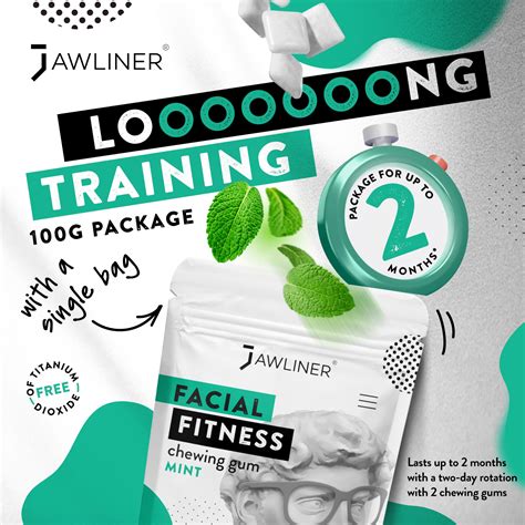 Mua Jawliner Fitness Chewing Gum Months Pack Jawline Sugar Free