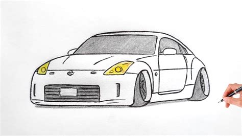 Nissan 350z Drawing Outline