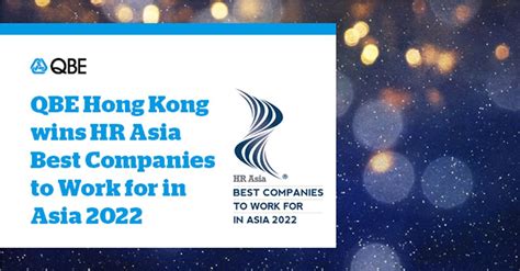 qbe asia  linkedin qbe asia hong kong wins hr asia  companies