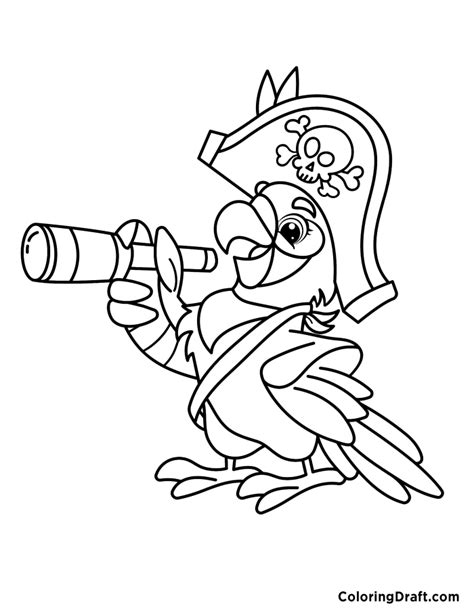 Pirate Parrot Cartoon Coloring Page Pirate Porn Sex Picture