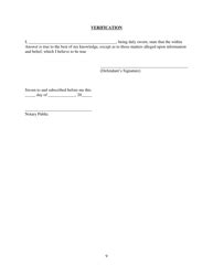 New York Verified Pro Se Answer To Foreclosure Complaint Fill Out