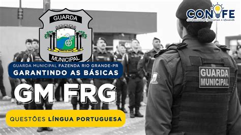 Resolvendo Quest Es I L Ngua Portuguesa I Guarda Municipal Fazenda Rio