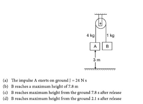 The System Is Released From The Position Shown At T0 The Pulley Is Mass