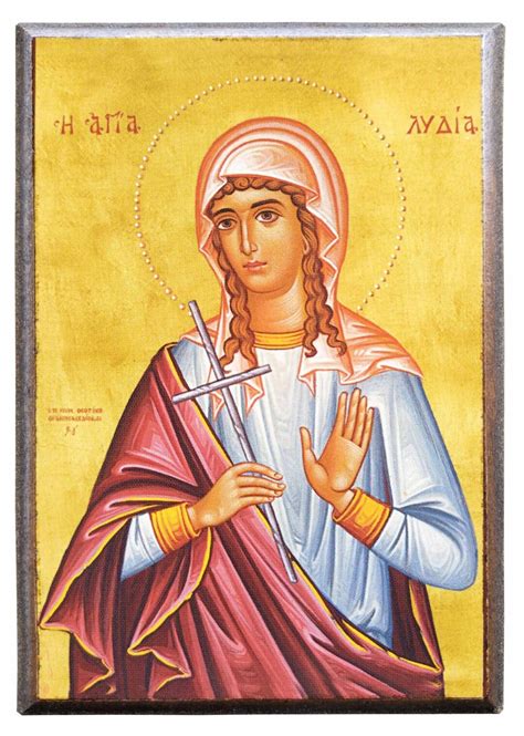 saint lydia martyr byzantine icon orthodox icon handmade icon etsy