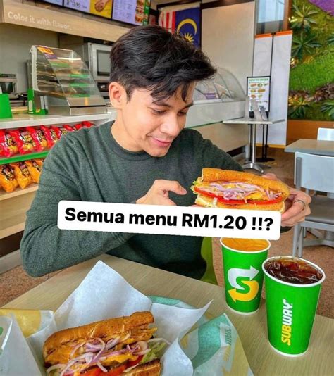 Racun Sana Sini On Twitter Subway Semua Menu RM1 20 Coklat Cloud