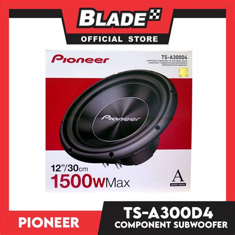 Pioneer Subwoofer TS-A300D4 1500w Max 12''/30cm – blade.ph