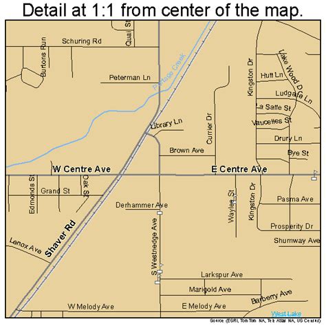 Portage Michigan Street Map 2665560