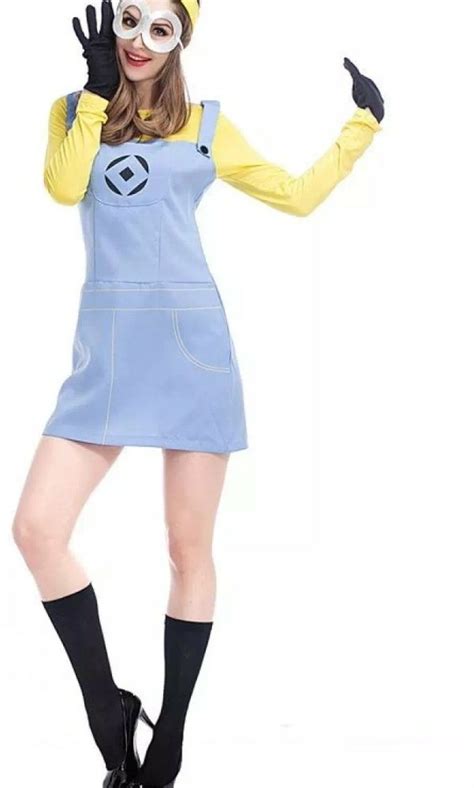 Minions Cosplay Costume Dress, Women's Fashion, Muslimah Fashion ...