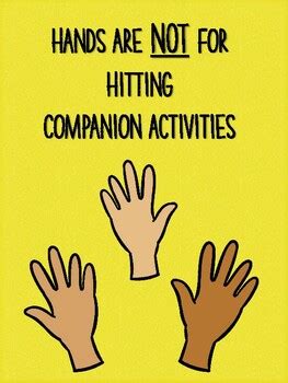 Hands are not for hitting by Buckeye School Counselor | TpT