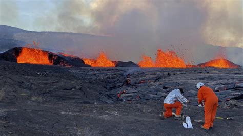 Alerta naranja por la erupción del volcán Kilauea con fuentes de lava