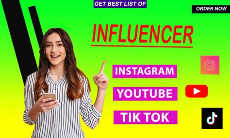 Find Influencer Lists For Instagram Tiktok Youtube Influencer Marketing