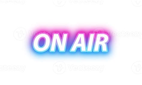 On Air Radio Neon Sign Vector 1176614368