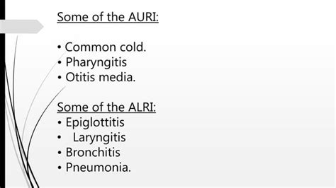 National Acute Respiratory Infection Programme Ppt