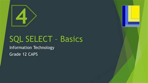 Sql Basics Select Queries Part 4 Youtube