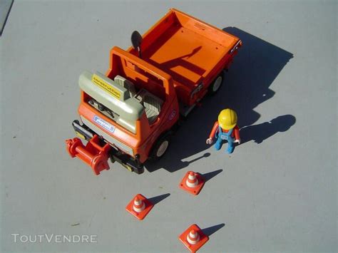 Playmobil Ancien Camion De Chantier Travaux Beurlay Clasf Jeux