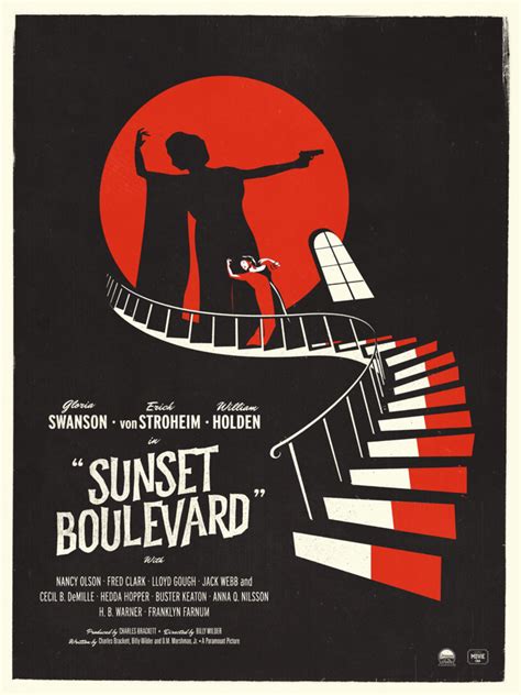 Sunset Boulevard Movie Poster — Secret Movie Club | Grafisch, Boeken, Film