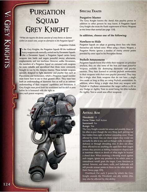 Purgation Squad Grey Knight Warhammer 40k Daemon Hunter Warhammer