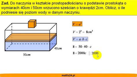 Jak Obliczy Obj To Prostopad O Cianu Zadanie Matfiz Pl Youtube