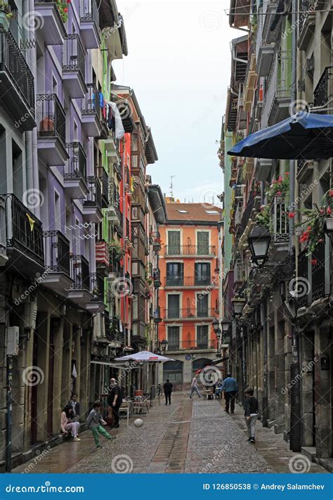 The Street in Old City of Bilbao Editorial Stock Photo - Image of historic, biscay: 126850538