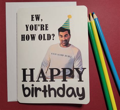 Schitt's Creek Funny Birthday Card David Rose Birthday - Etsy